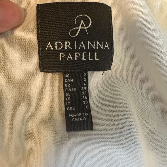 Adrianna Papell Floral Cold Shoulder Mini Dress Size 2 Spring Garden Party - Picture 11 of 11